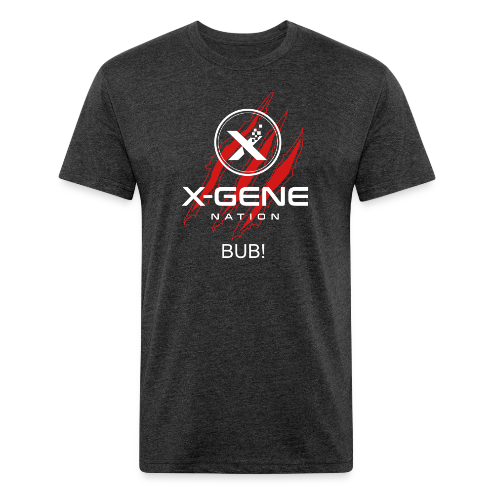 X-GEN NATION CLAWS Fitted Cotton/Poly T-Shirt by Next Level - heather black