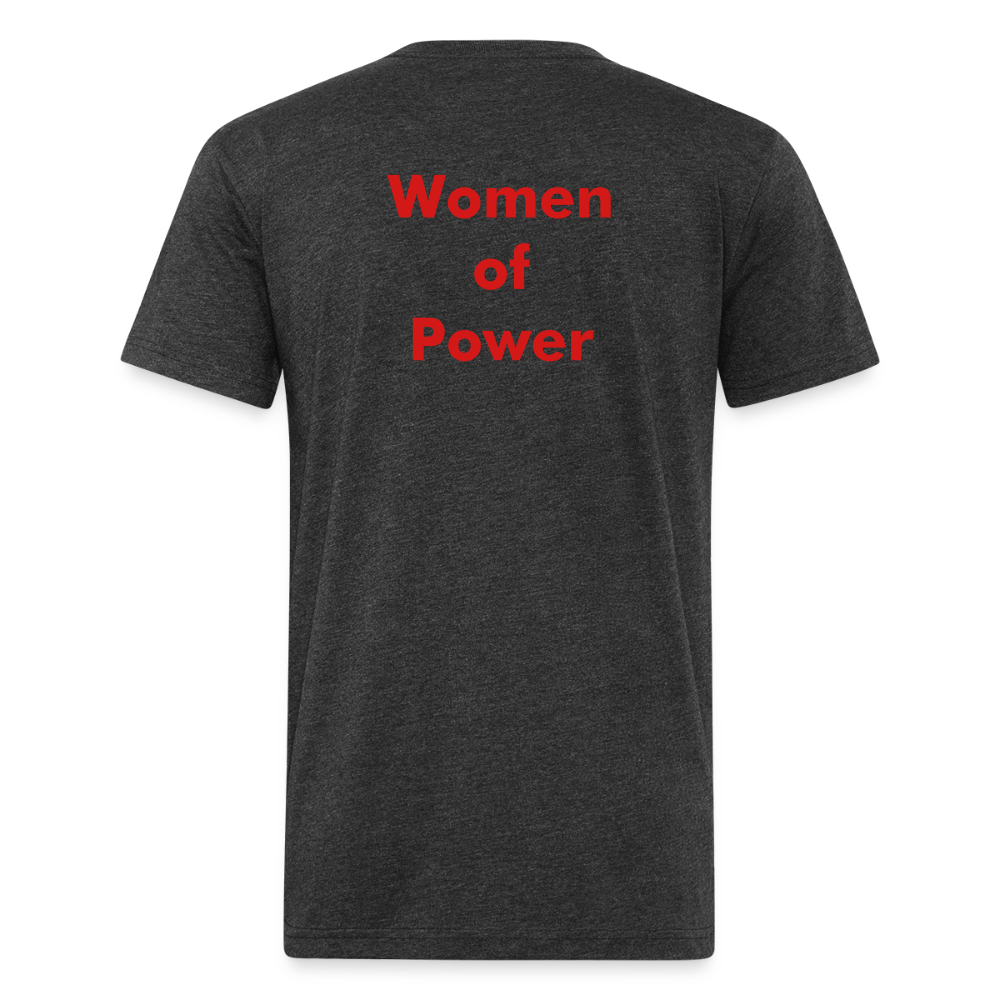 4MComics Woman of Power superhero T-Shirt - heather black