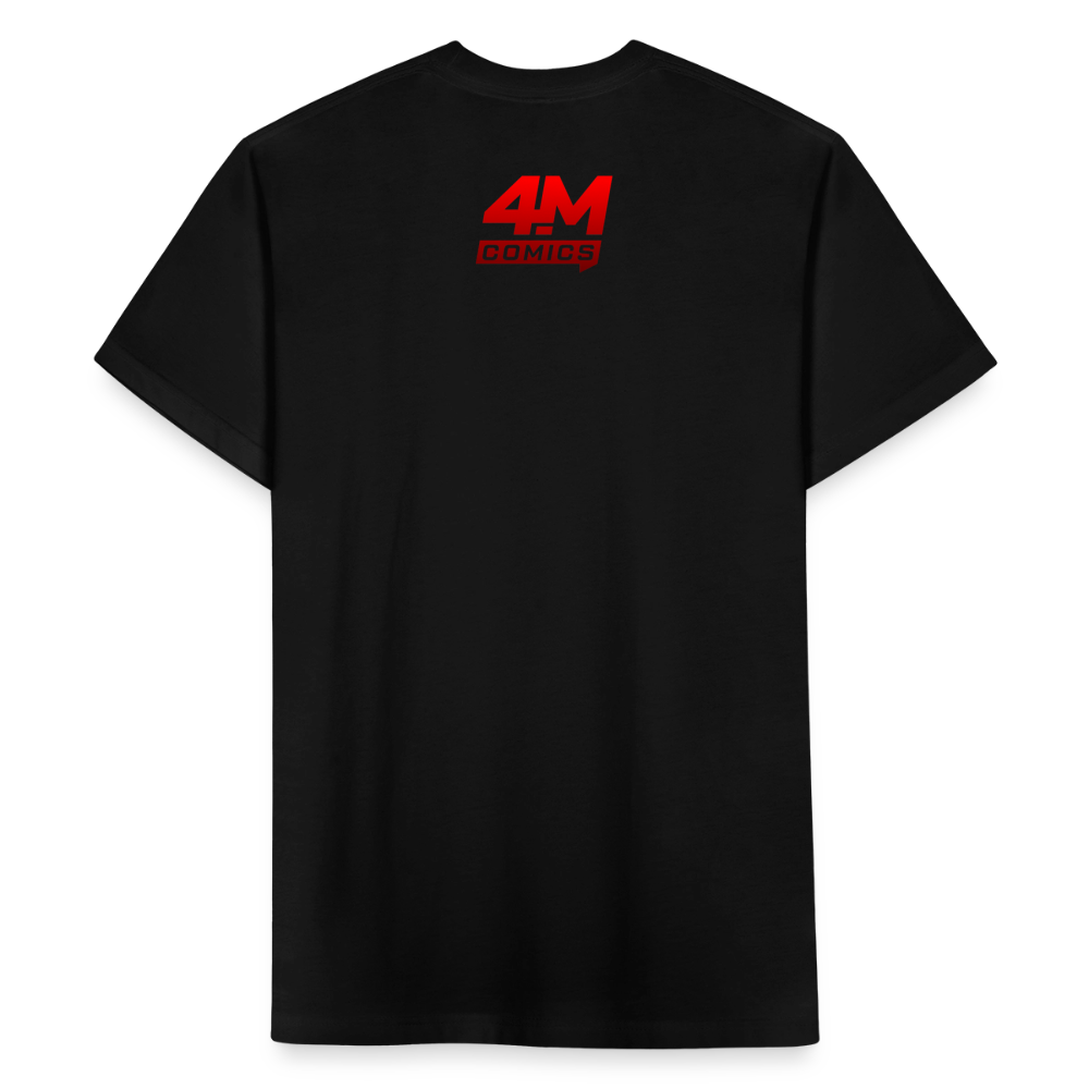 4MComics Woman of Power Variant Tee | Fitted Superhero Style - black
