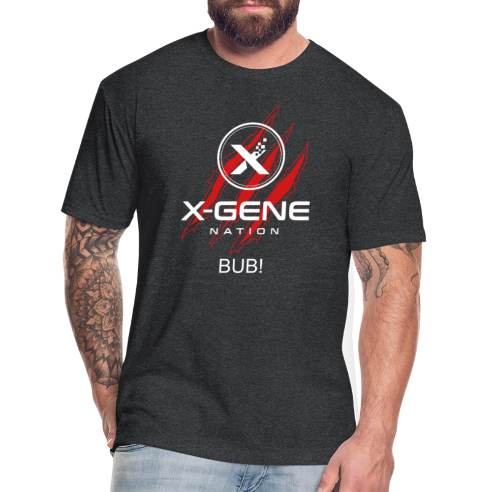 X-GEN NATION CLAWS Fitted Cotton/Poly T-Shirt by Next Level - heather black