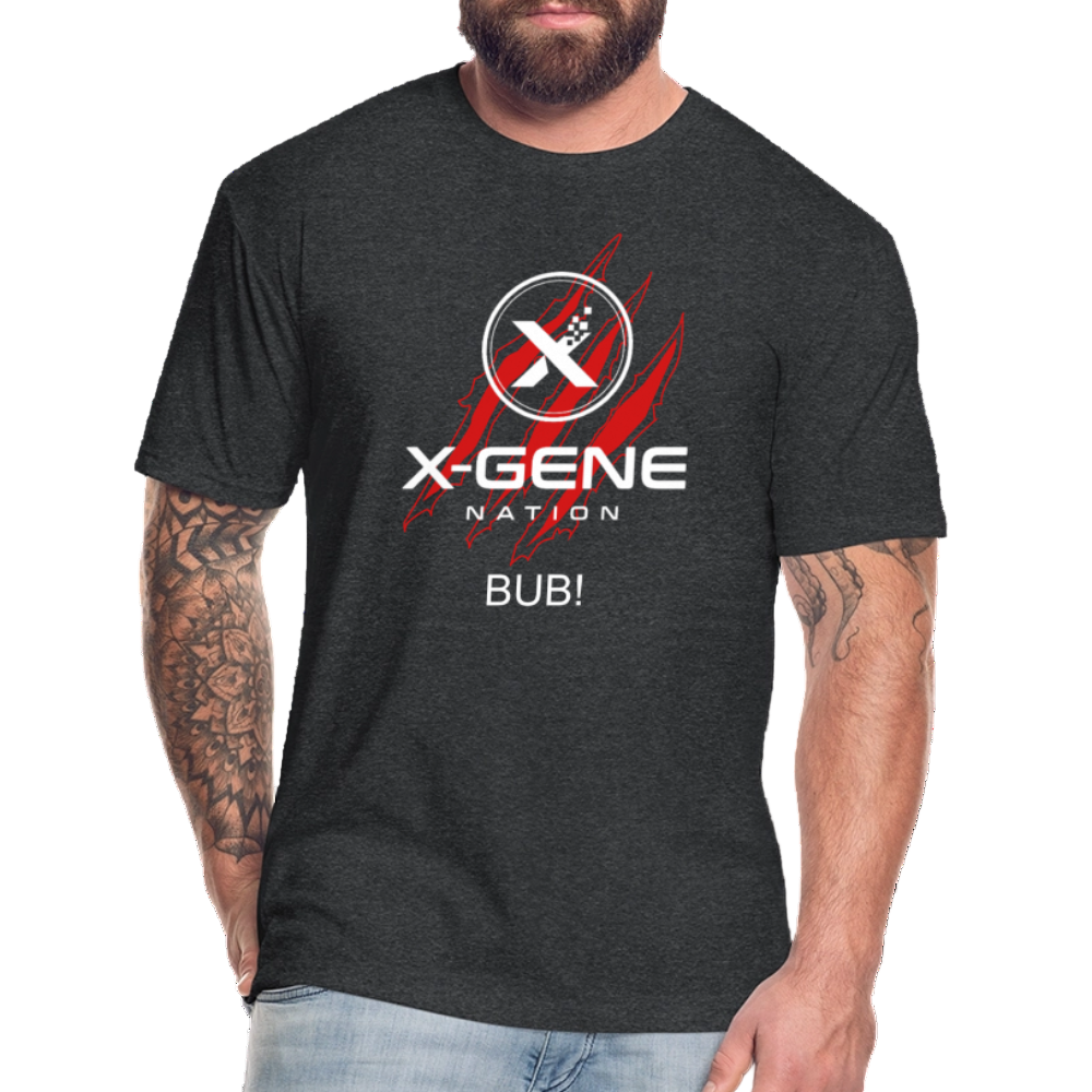 X-GEN NATION CLAWS Fitted Cotton/Poly T-Shirt by Next Level - heather black