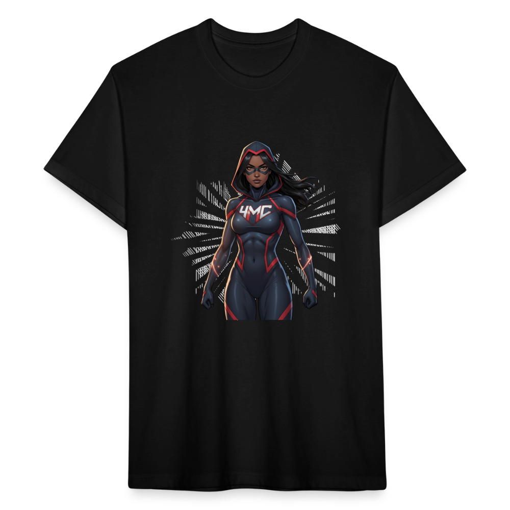 4MComics Woman of Power Variant Tee | Fitted Superhero Style - black