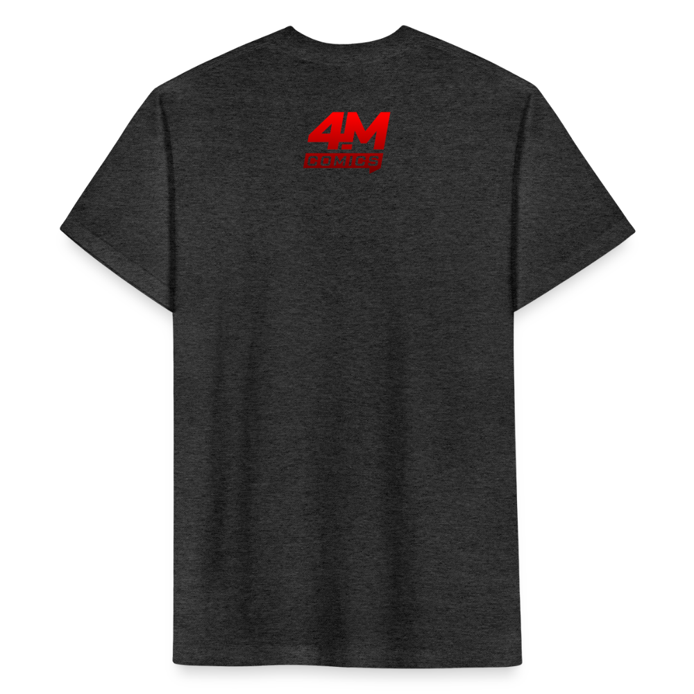 4MComics Woman of Power Variant Tee | Fitted Superhero Style - heather black