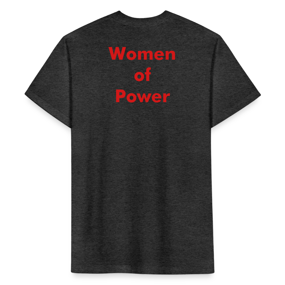 4MComics Woman of Power superhero T-Shirt - heather black