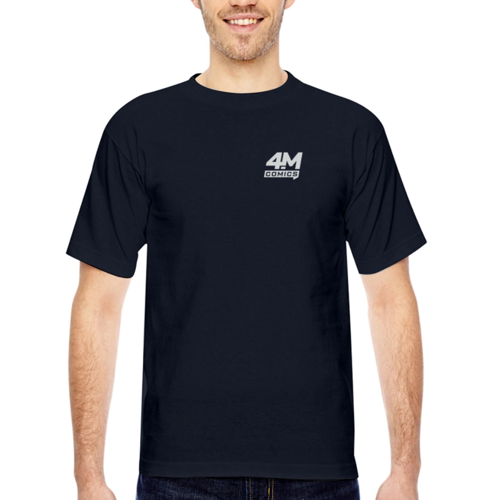 4M COMICS LOGO T-SHIRT - navy