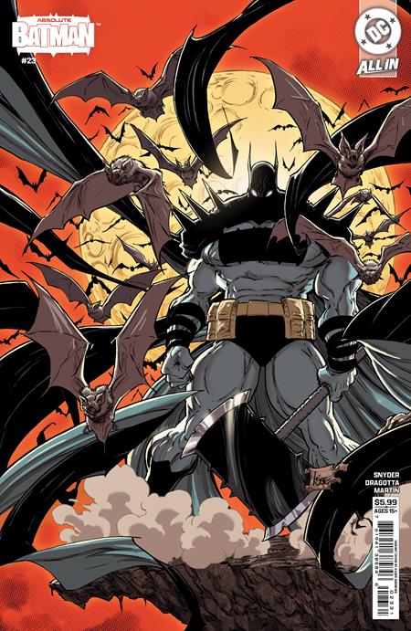 Absolute Batman #23 Cover C Kaare Andrews Card Stock Variant featuring exclusive cover artwork by Kaare Andrews for DC Comics' Absolute Batman series.