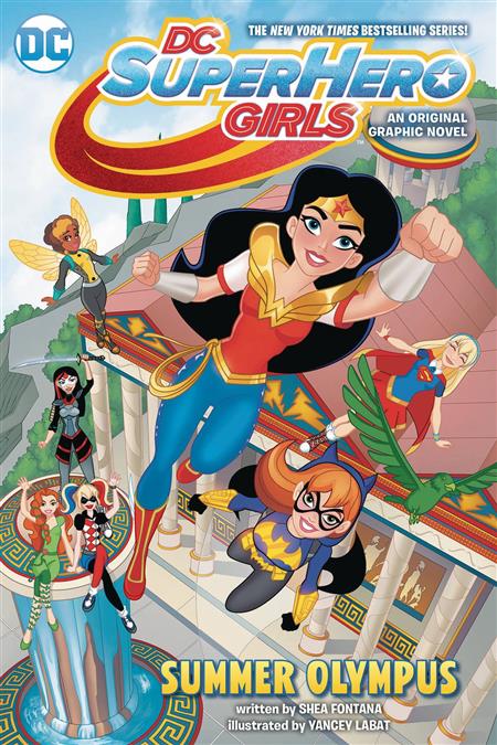 DC Super Hero Girls Vol 3 Summer Olympus TP cover featuring Wonder Woman, Batgirl, Bumblebee, Beast Boy, and Katana in an epic adventure set in the mythical realm of Olympus.