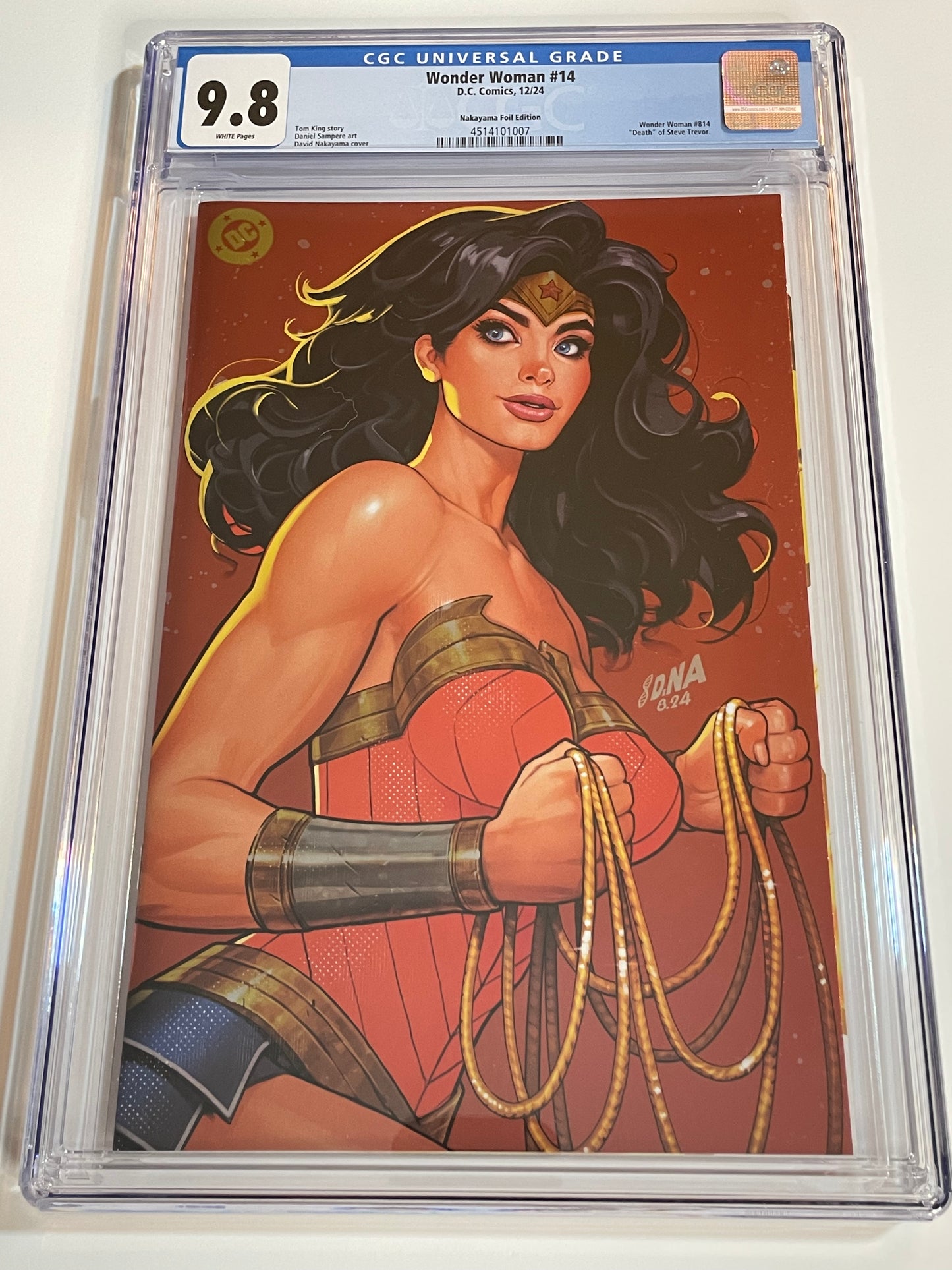 Wonder Woman #14 CGC 9.8 | Red Foil Nakayama Exclusive | Key Issue