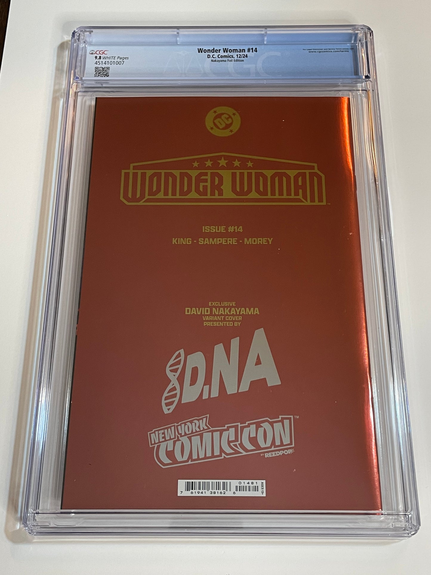Wonder Woman #14 CGC 9.8 | Red Foil Nakayama Exclusive | Key Issue