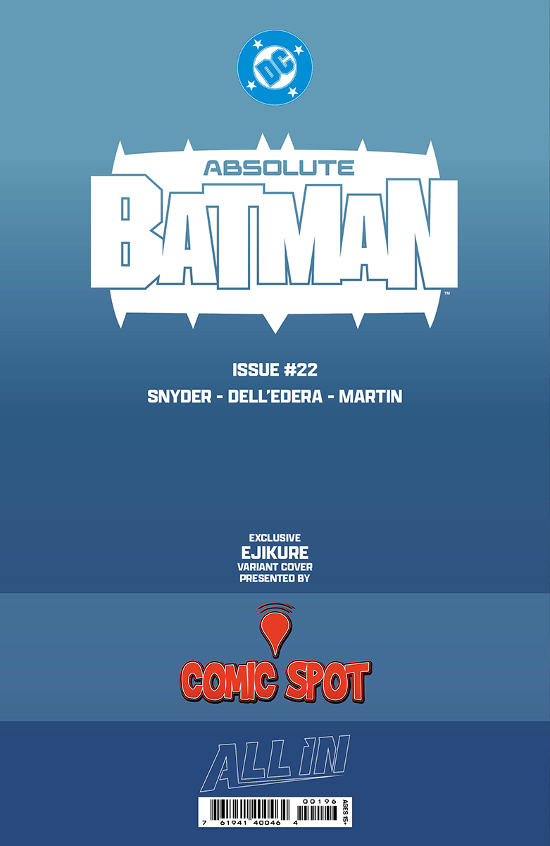 ABSOLUTE BATMAN #22 EJIKURE EXCLUSIVE VIRGIN VARIANT (07/08/2026)