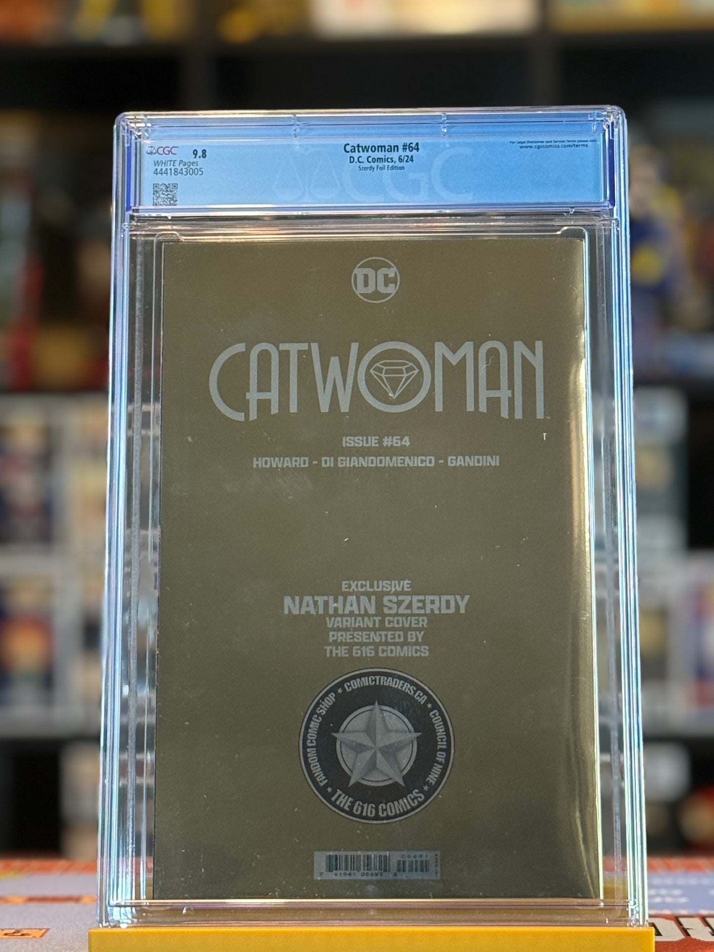 Catwoman #64 CGC 9.8 – Nathan Szerdy Foil Virgin Variant | DC Comics 2025