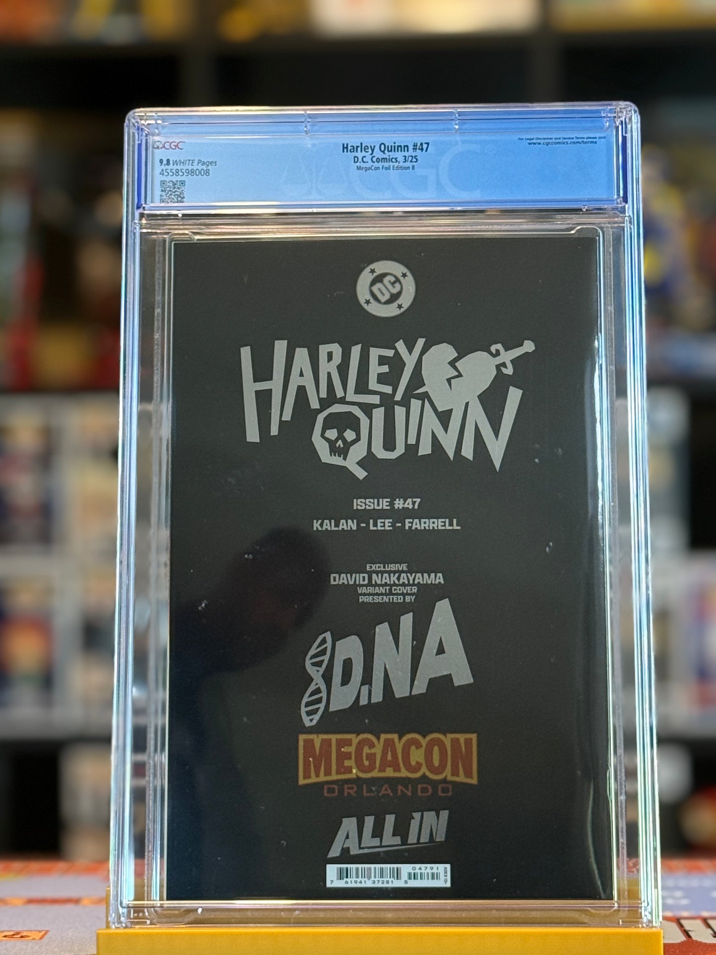 Harley Quinn #47 Black Foil Megacon Variant by David Nakayama - CGC 9.8 Near Mint/Mint