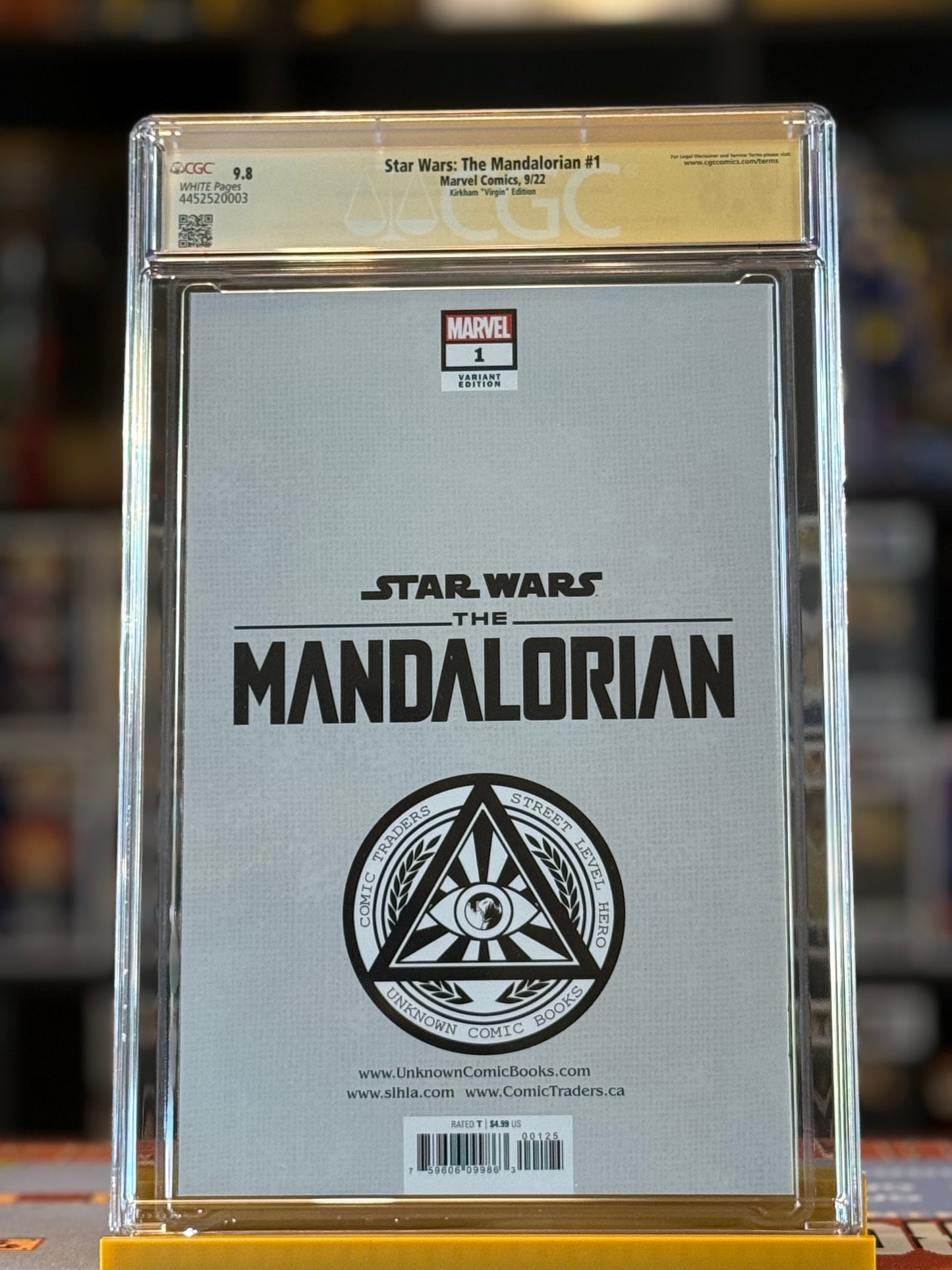 Star Wars The Mandalorian #1 CGC 9.8 Signature Series Triple Signed | Tyler Kirkham Virgin Variant