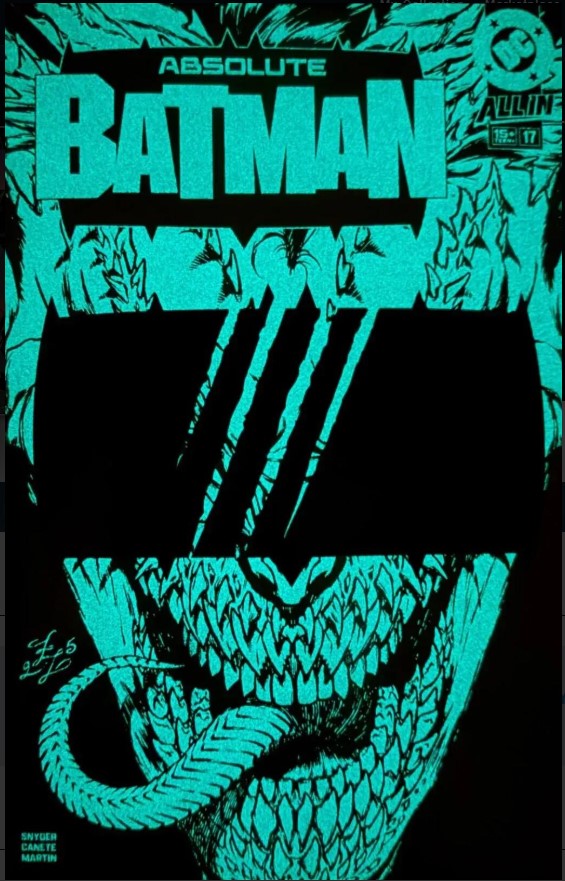 Absolute Batman Issue 17 Zoe Lacchei MegaCon 2026 glow in the dark exclusive variant limited to 888 featuring first full Absolute Poison Ivy DC Comics