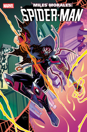 Miles Morales: Spider-Man #1 Luciano Vecchio Isekai Variant featuring anime-inspired cover artwork by Luciano Vecchio for the debut issue of Marvel's new Miles Morales series.