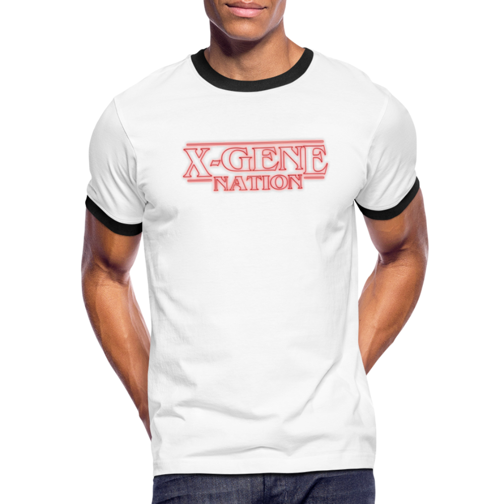 Men's Ringer T-Shirt - white/black