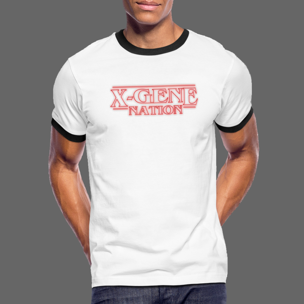 Men's Ringer T-Shirt - white/black