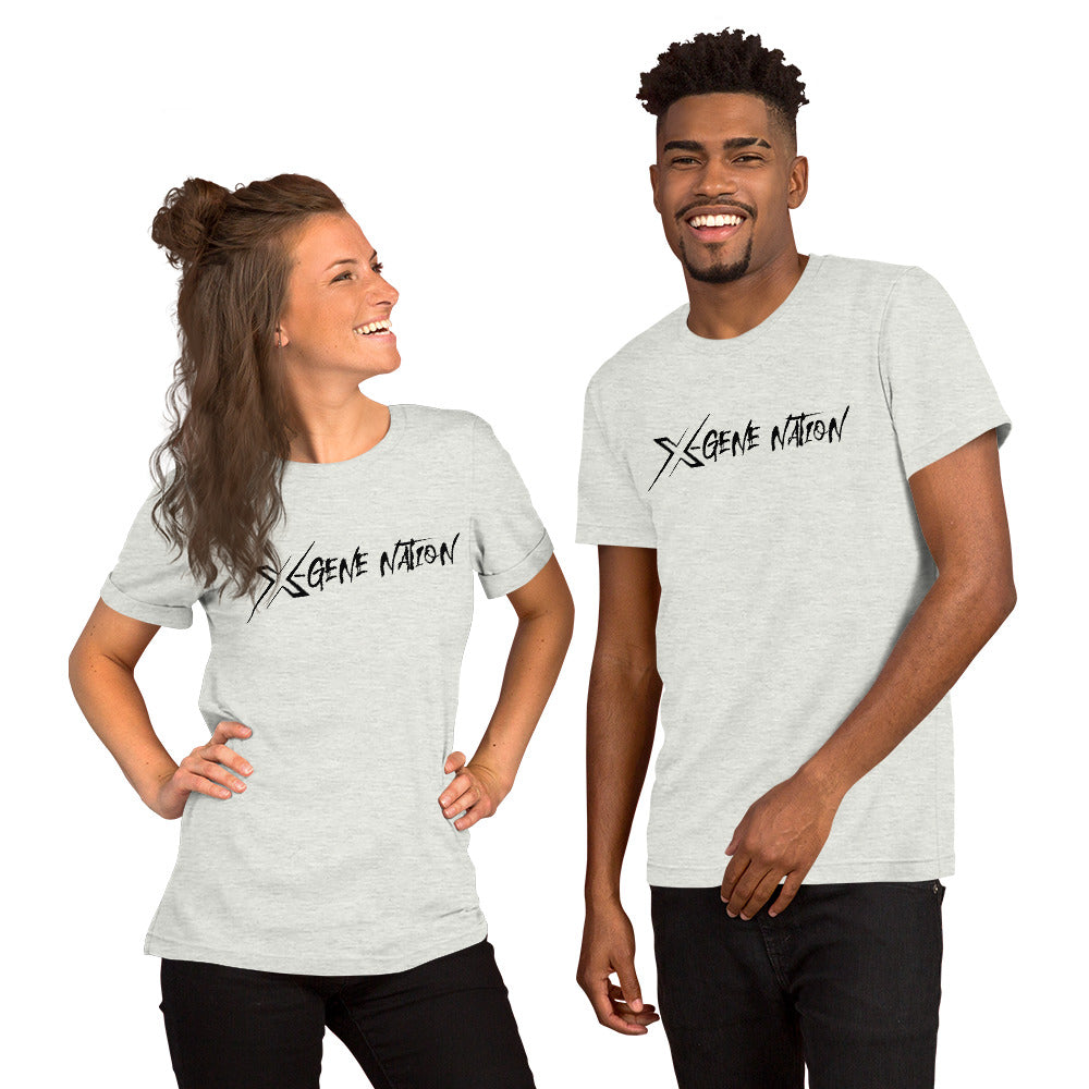 X-Gene Nation Script Logo Unisex T-Shirt Light