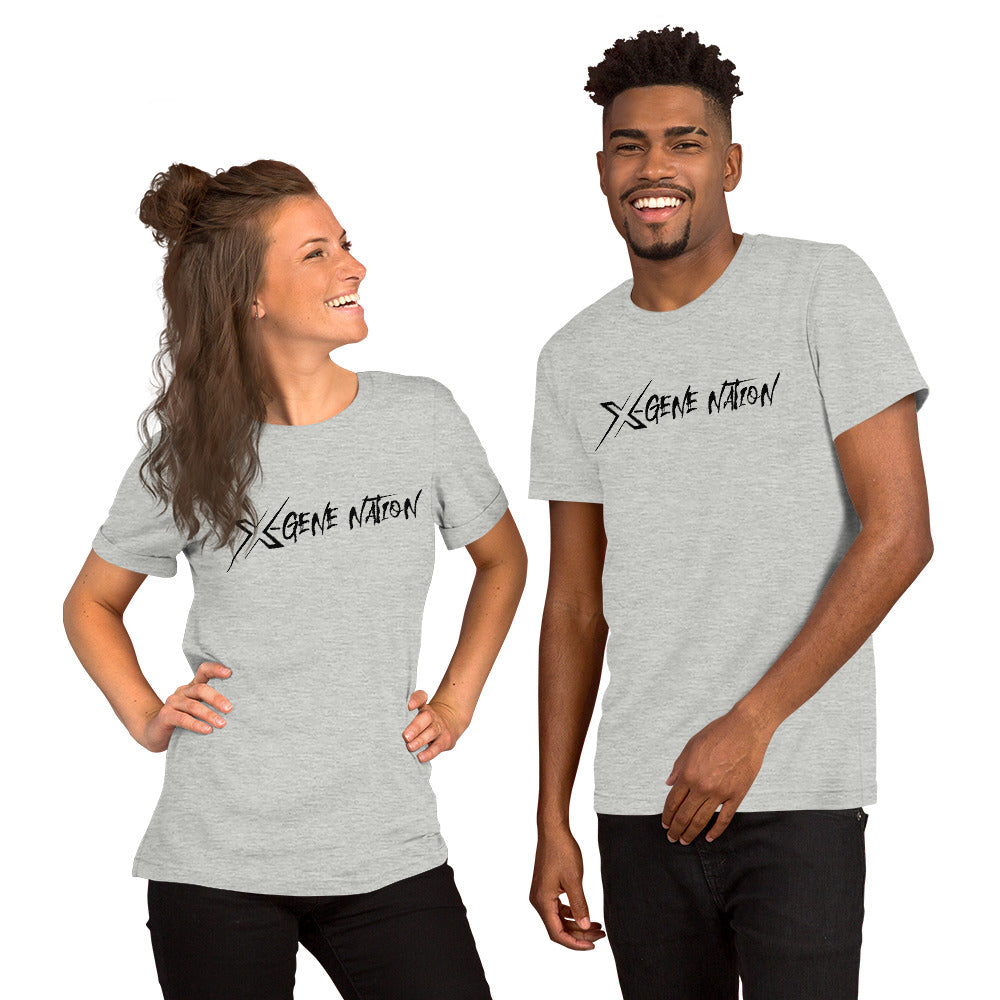 X-Gene Nation Script Logo Unisex T-Shirt Light