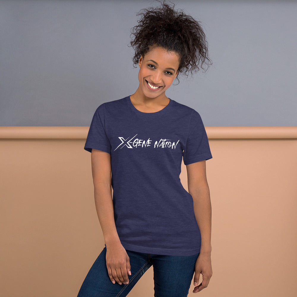 X-Gene Nation Script Logo Unisex T-Shirt Dark