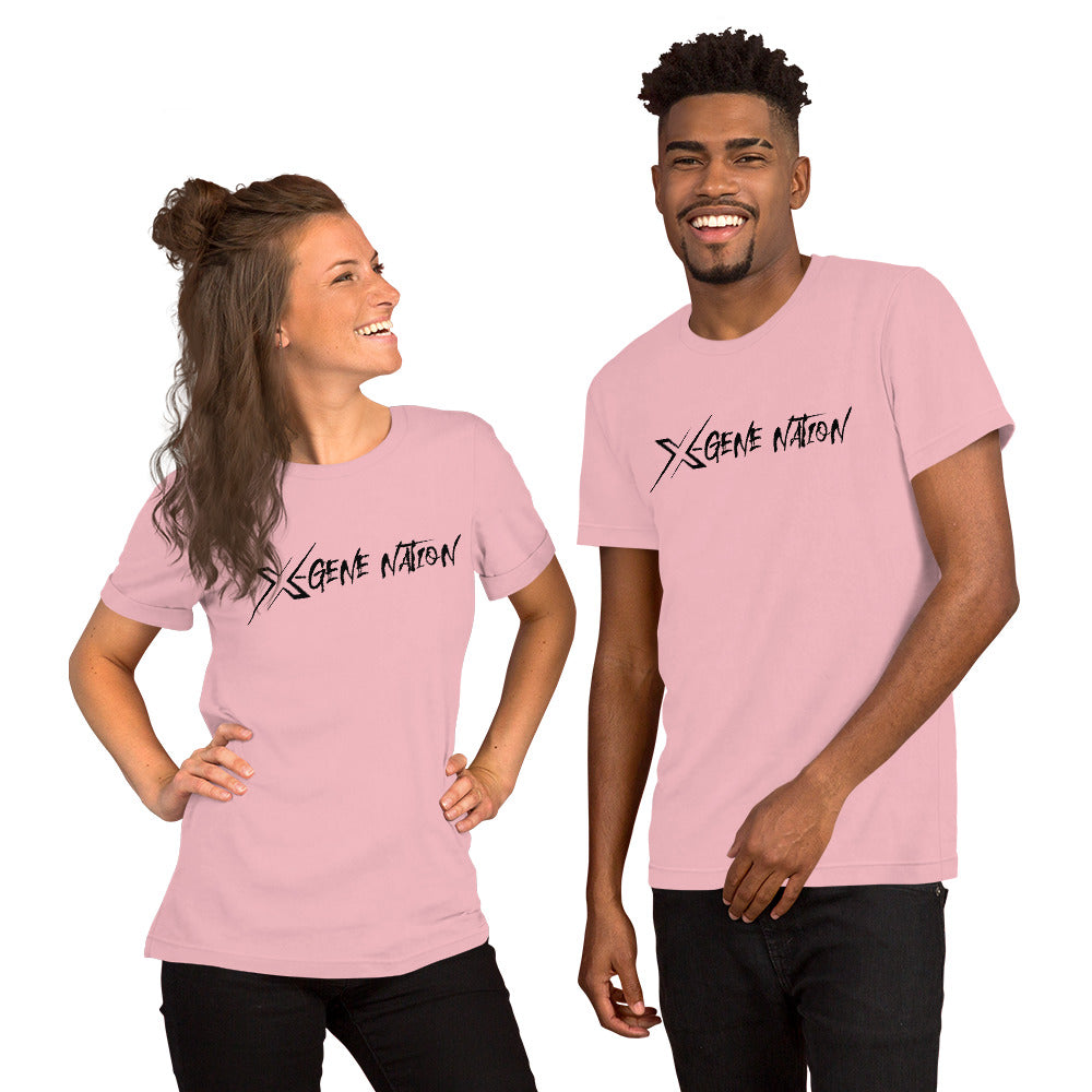 X-Gene Nation Script Logo Unisex T-Shirt Light