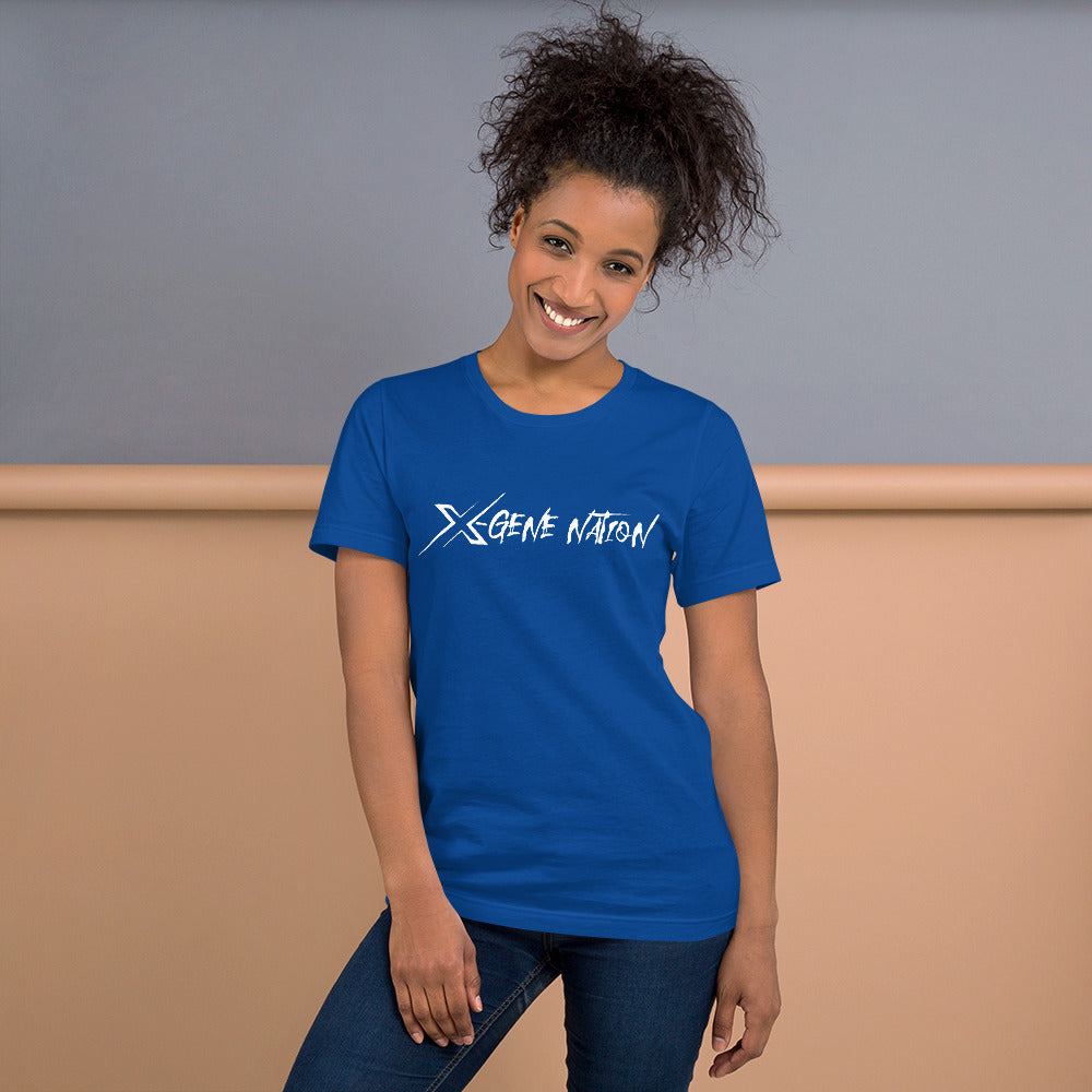 X-Gene Nation Script Logo Unisex T-Shirt Dark