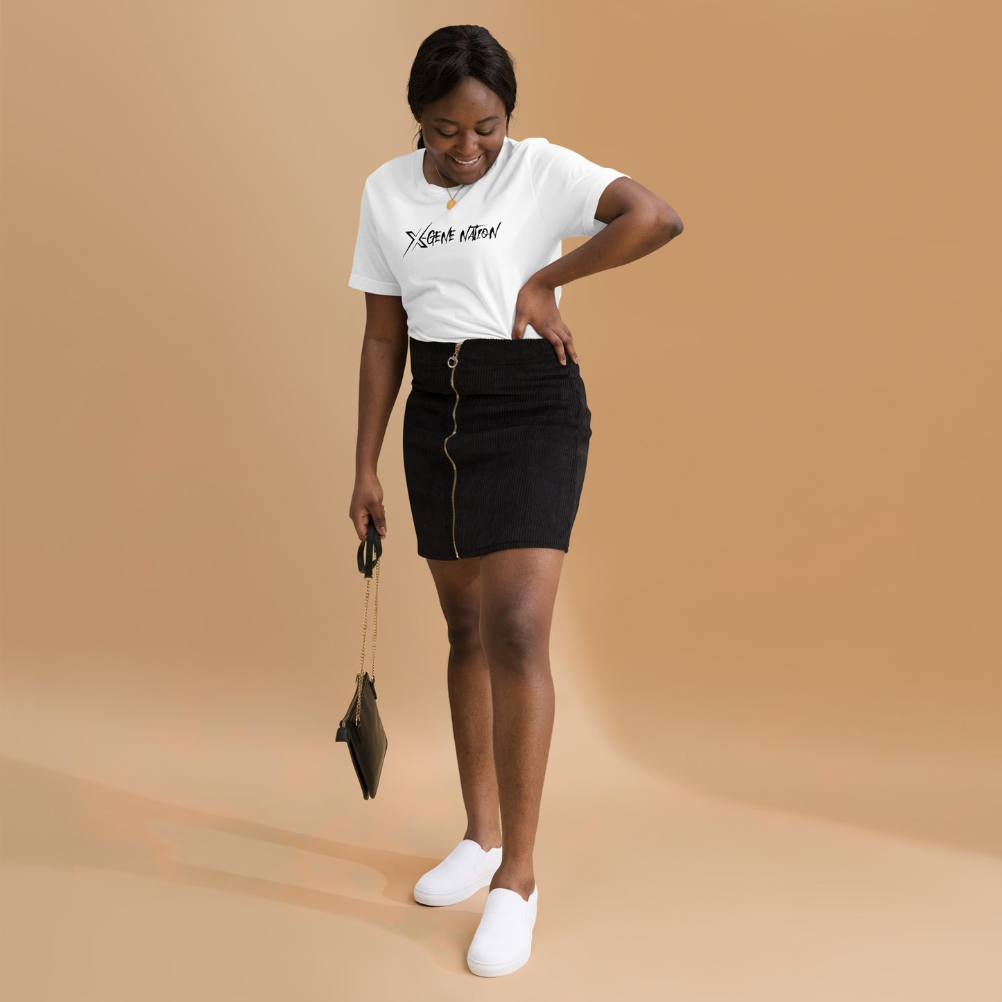 X-Gene Nation Script Logo Unisex T-Shirt Light