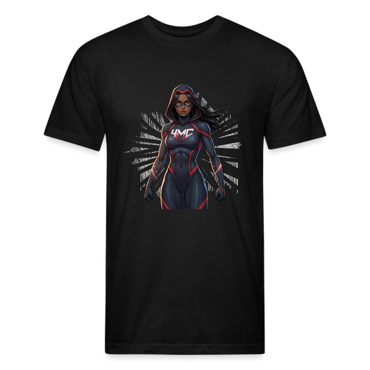 4MComics Woman of Power Variant Tee | Fitted Superhero Style - black
