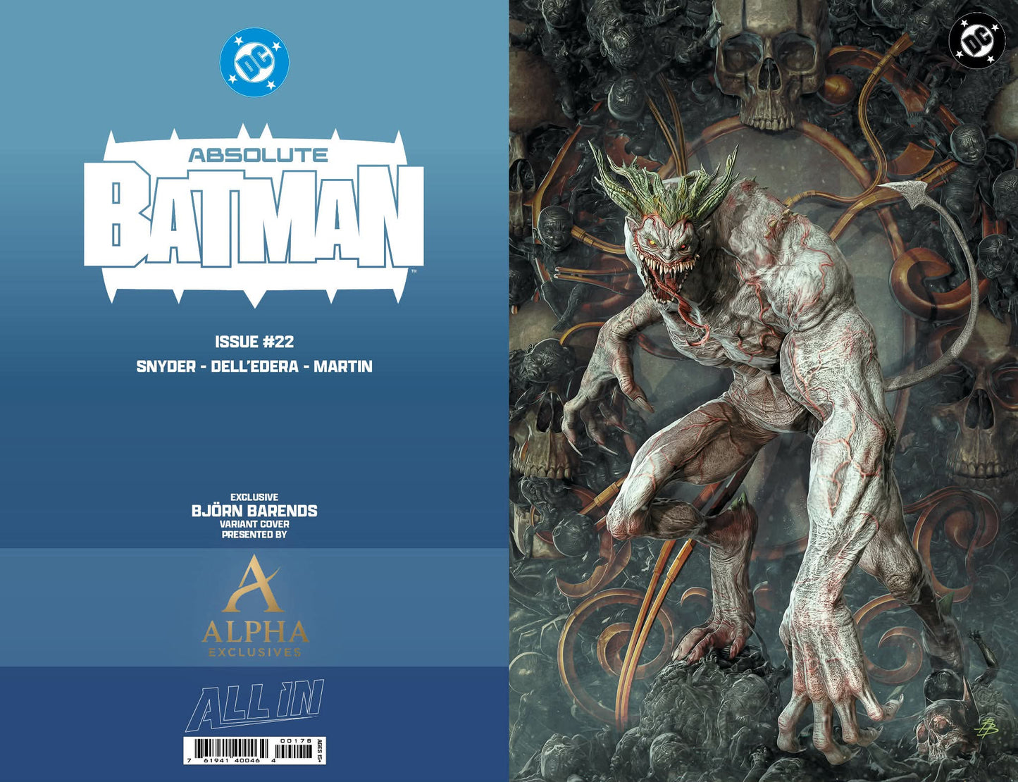 Absolute Batman #22 Bjorn Barends Exclusive Set | Trade & Virgin Variant Covers | Harley Quinn Origin | (7/08/2026)