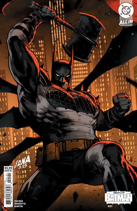 Absolute Batman #21 Cover B David Nakayama Connecting Card Stock Variant featuring Gotham's heroes and villains amid Scarecrow's reign of terror in the Absolute Batman universe.