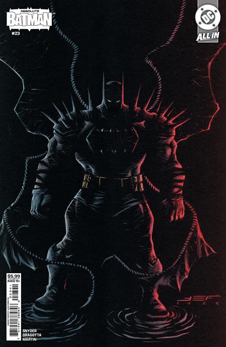 Absolute Batman #23 Cover D Juan Ferreyra Card Stock Variant featuring exclusive cover artwork by Juan Ferreyra for DC Comics' Absolute Batman series.