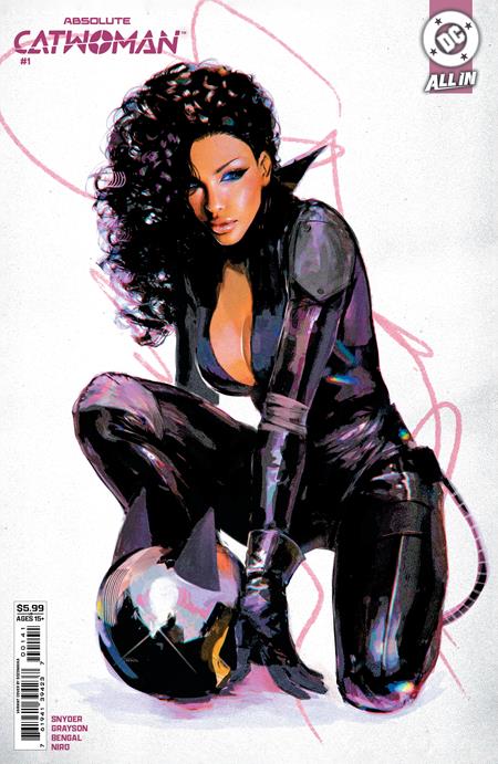 Absolute Catwoman #1 Cover D Sozomaika Card Stock Variant featuring Selina Kyle in her debut appearance in DC's Absolute Universe.