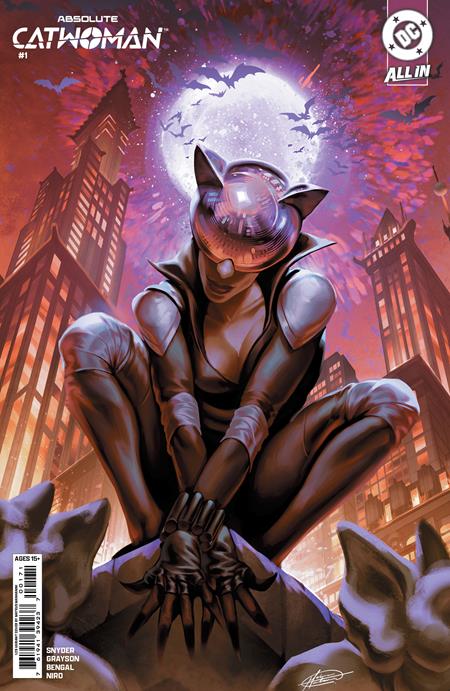 Absolute Catwoman #1 Cover H 1:25 Mateus Manhanini Card Stock Incentive Variant featuring Selina Kyle in her Absolute Universe debut.