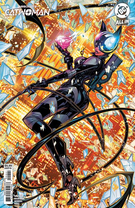 Absolute Catwoman #2 (Of 6) CVR D Jonboy Meyers Card Stock Variant featuring Selina Kyle on a quest for revenge in the Absolute Universe with premium card stock cover artwork by Jonboy Meyers for DC Comics.