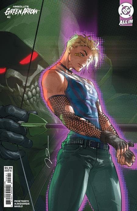Absolute Green Arrow #2 (Of 6) CVR B Gerald Parel variant cover featuring Green Arrow and Black Canary in a dark DC Black Label mystery storyline centered on the Green Arrow Killer investigation.