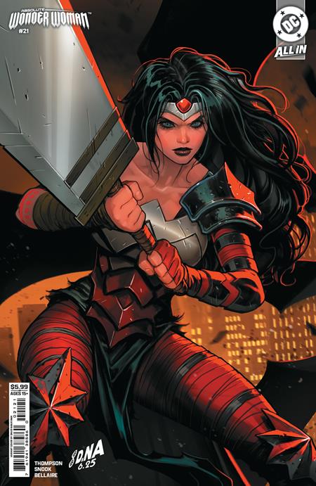 Absolute Wonder Woman #21 CVR B David Nakayama Connecting Card Stock Variant featuring Wonder Woman in the Absolute Universe with premium connecting cover artwork by David Nakayama for DC Comics.
