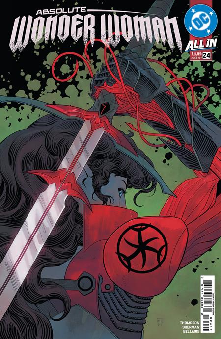 Absolute Wonder Woman #24 Cover A featuring artwork by Hayden Sherman for Kelly Thompson's DC Absolute Universe Wonder Woman series.