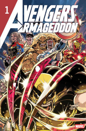 Avengers: Armageddon #1 Kaare Andrews 2nd Printing Variant featuring collectible cover artwork and a polybagged edition that includes an exclusive Magic: The Gathering promotional card.