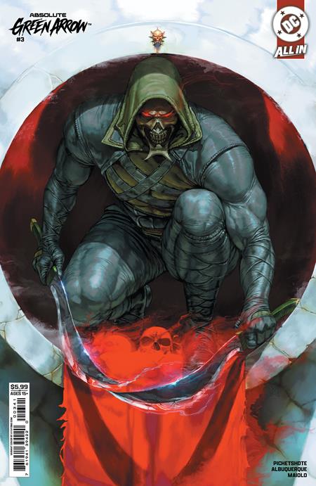 Absolute Green Arrow #3 CVR D Kyuyong Eom Card Stock Variant featuring premium cover artwork by Kyuyong Eom for DC Comics' Absolute Universe Green Arrow series.