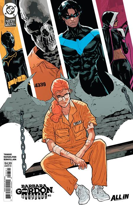 Barbara Gordon Breakout #3 CVR D Jeff Spokes Card Stock Variant featuring Barbara Gordon fighting to survive Supermax prison with premium card stock cover artwork by Jeff Spokes for DC Comics.