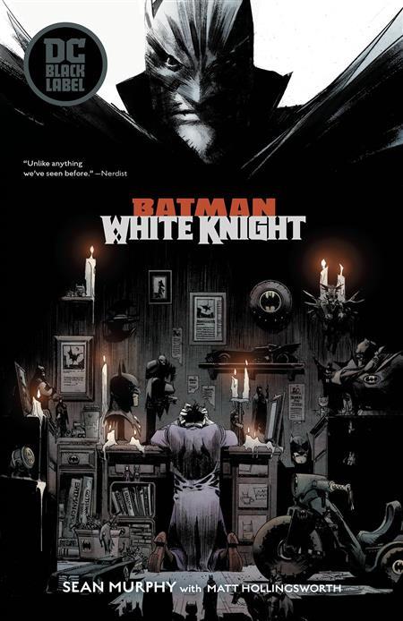 Batman White Knight TP cover featuring Batman and a newly sane Joker in Sean Murphy’s acclaimed DC Black Label graphic novel exploring justice, madness, and Gotham City.