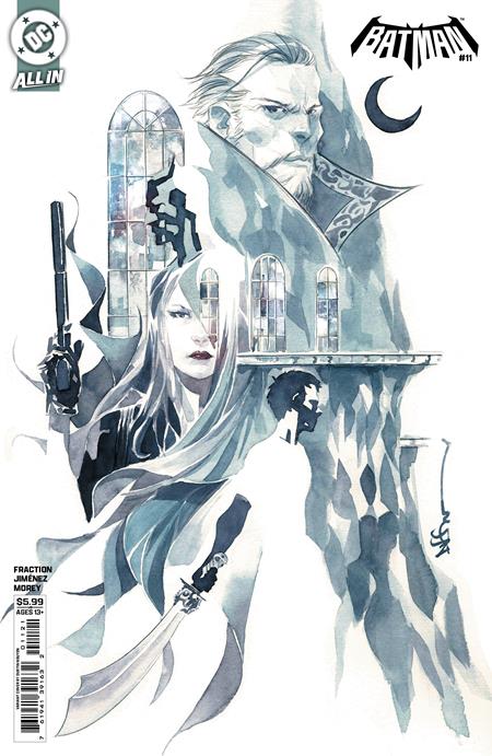 Batman #11 CVR B Dustin Nguyen Card Stock Variant featuring Batman facing the deadly Ojo in Gotham City with premium cover artwork by Dustin Nguyen for DC Comics.