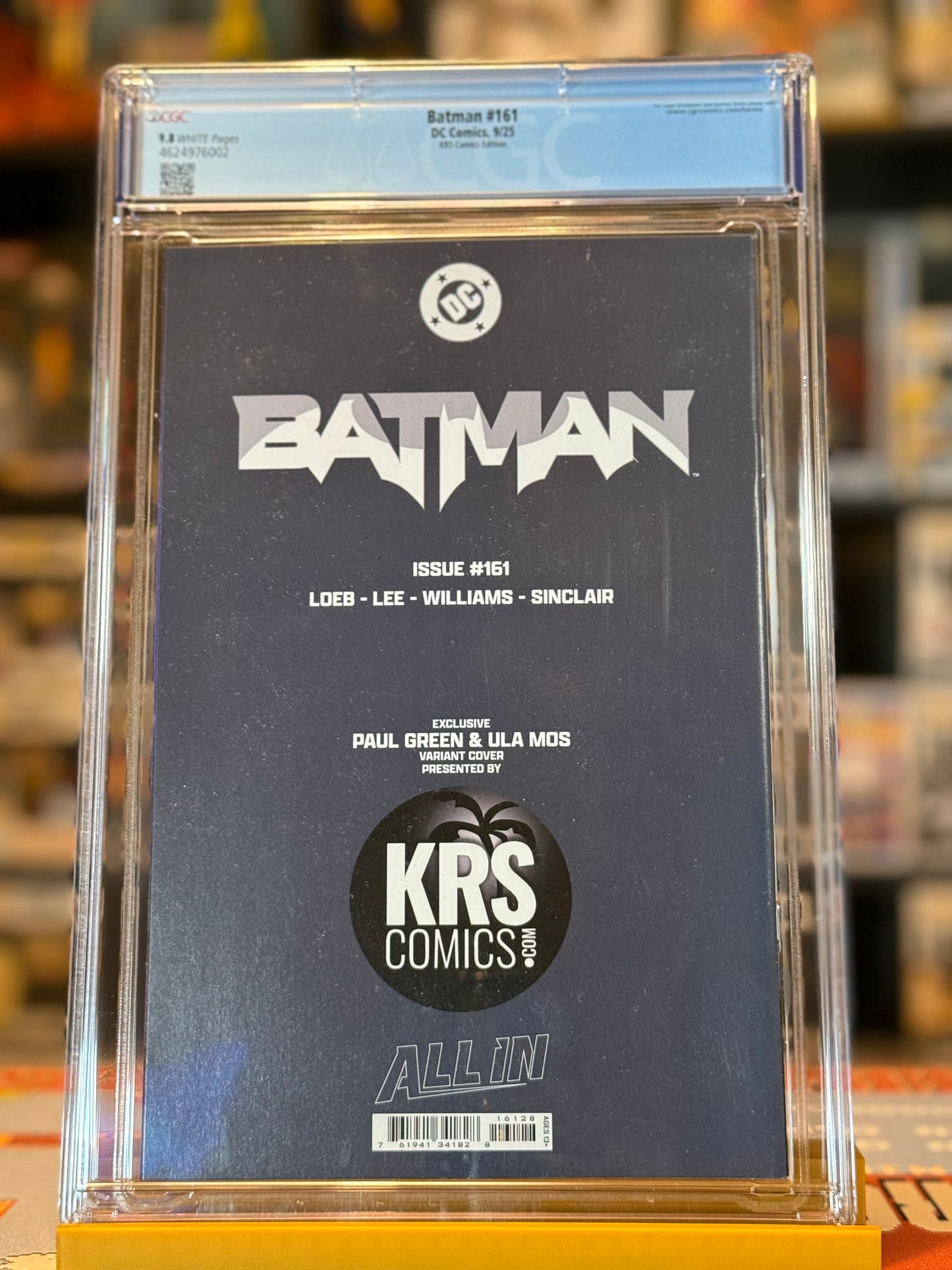 Batman #161 Paul Green SDCC Exclusive Variant CGC 9.8 | 4MComics Back