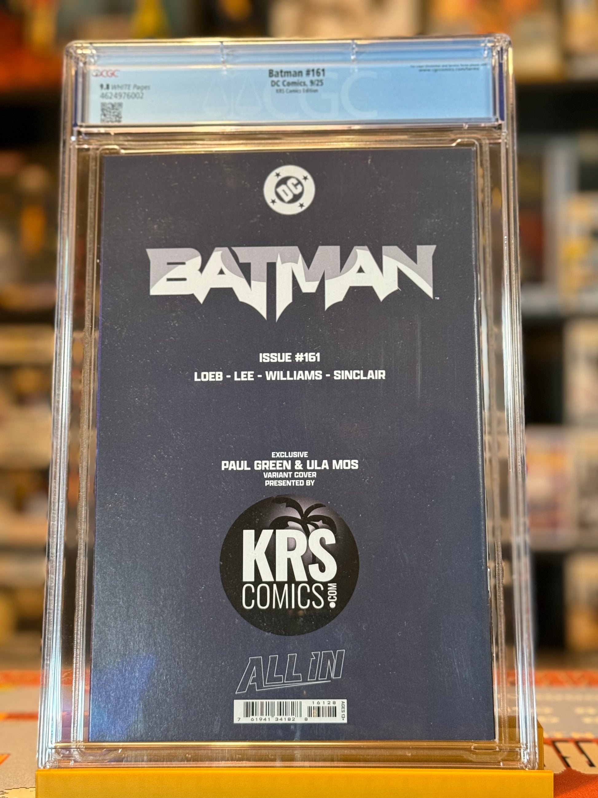 Batman #161 Paul Green SDCC Exclusive Variant CGC 9.8 | 4MComics Back