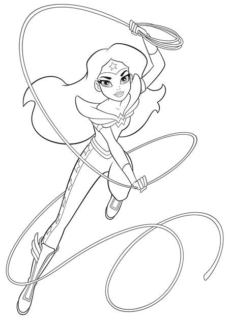 DC Super Hero Girls A Kids Coloring Book TP featuring Supergirl, Wonder Woman, Harley Quinn, and other favorite DC Super Hero Girls characters in a fun coloring adventure.