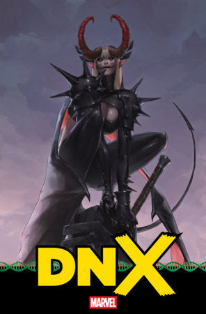 DNX #1 Jeehyung Lee Variant featuring a horned mutant character in black armor on a dramatic Marvel Comics X-Men cover by Jeehyung Lee.