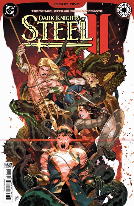 Dark Knights of Steel II #1 CVR A featuring cover artwork by Yasmine Putri for Tom Taylor's epic DC Elseworlds fantasy series.
