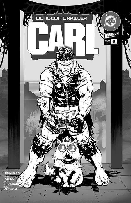 Dungeon Crawler Carl Special Edition #0 CVR B Nathan Gooden Absolute Batman Homage Black & White Variant featuring a collectible monochrome homage cover from the bestselling LitRPG comic adaptation.