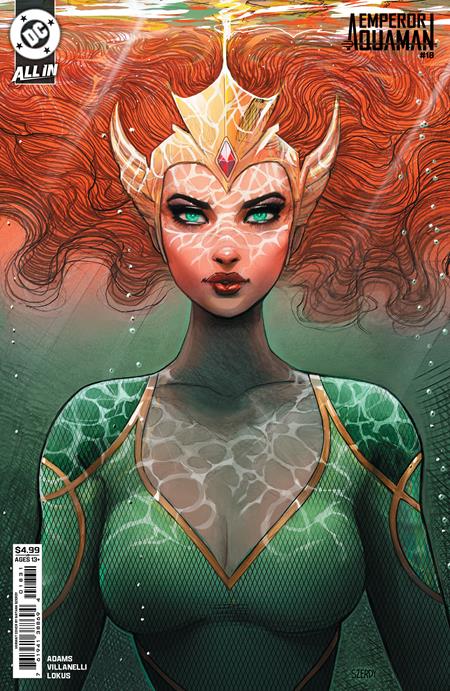 Emperor Aquaman #18 CVR C Nathan Szerdy card stock variant cover featuring Aquaman in a cosmic prison storyline with Green Lantern Hal Jordan crossover artwork by DC Comics.