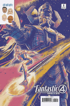 Fantastic Four: First Foes – Shalla-Bal #1 Marvel Studios Variant featuring a Marvel Studios-inspired cover highlighting the origin of Shalla-Bal, Herald of Galactus, from Marvel Comics.